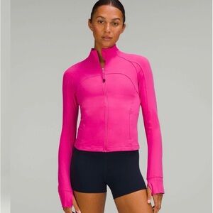 Lululemon Nulu Define Cropped Jacket in Sonic Pink, NWT, SZ 12